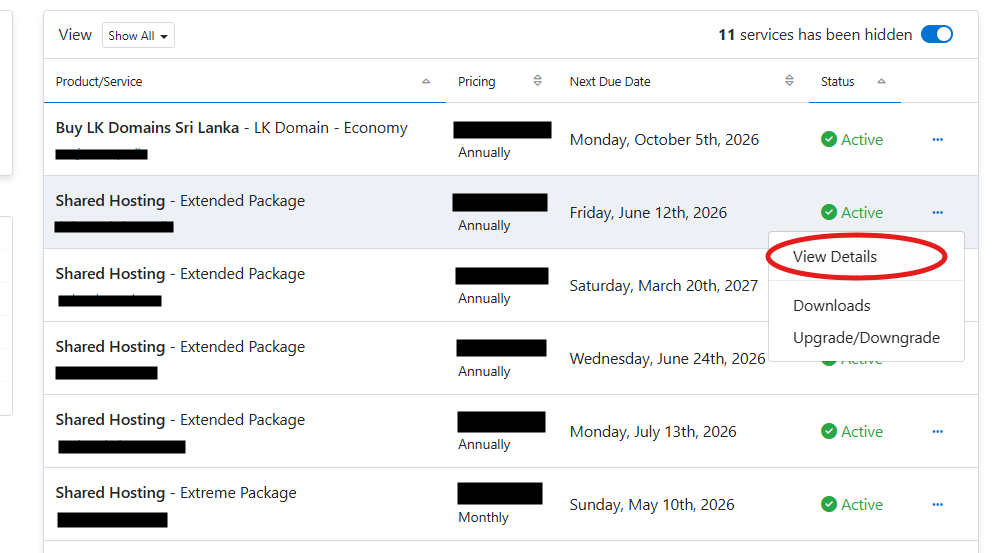 log into cpanel