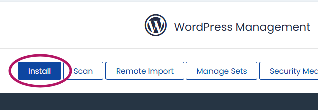 WordPress Install