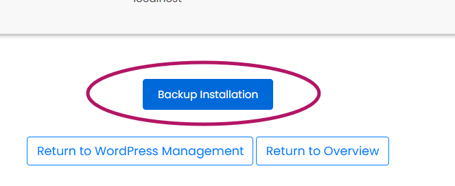 Confirm Backup Creating