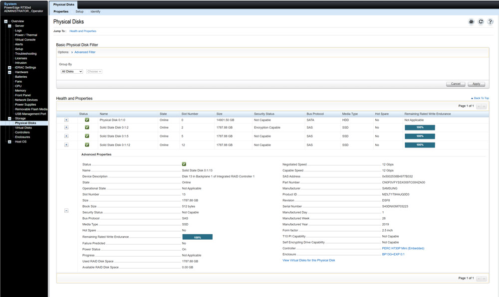 Samsung SAS Enterprise Drives for 24gbps with RAID 10 Protection